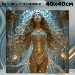 Картина интерьерная на стену «Небесная дева » 40х40см